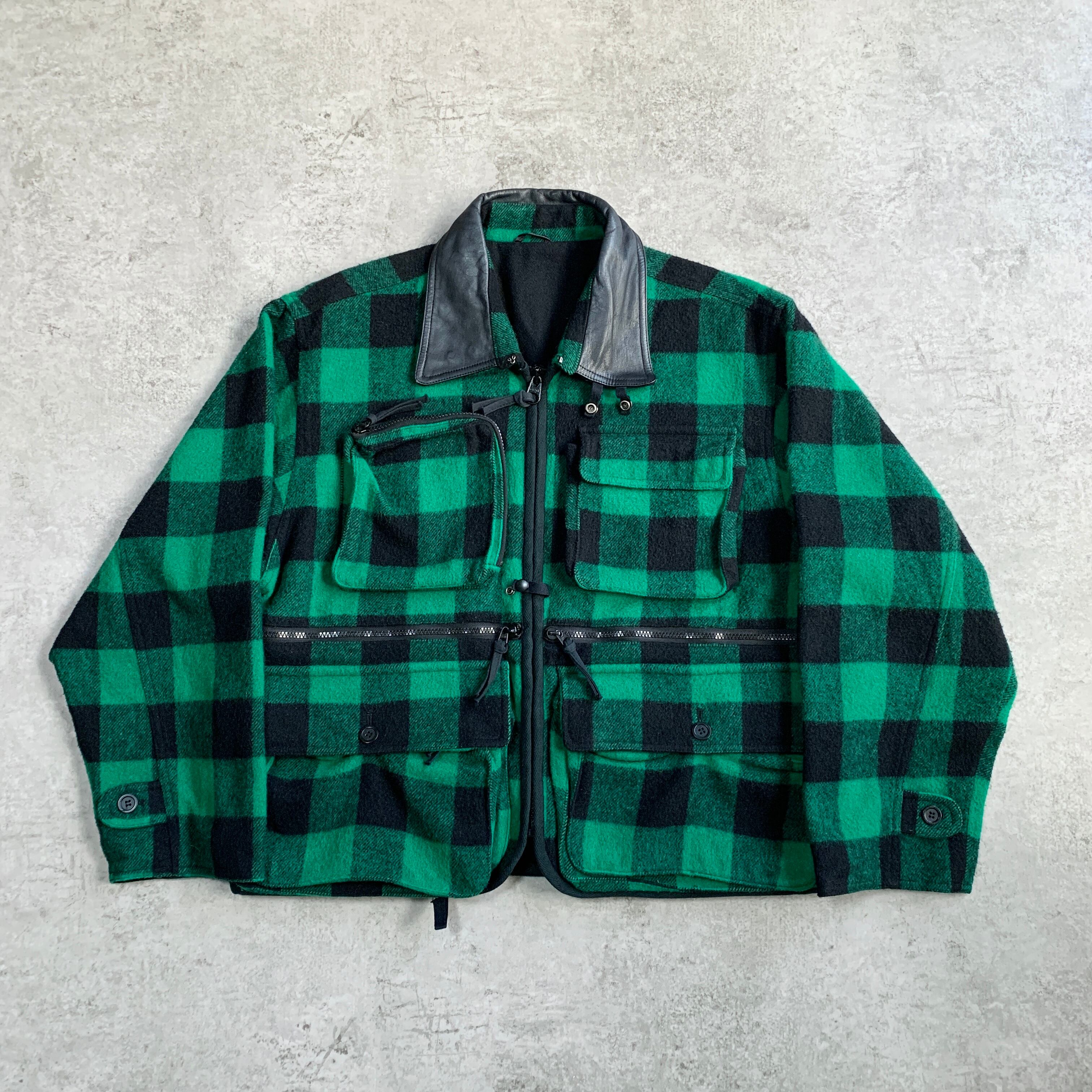 ジャケット・アウター TENDERLOIN T-BUFFALO JACKET GREEN M TENDERLOIN テンダーロイン T-BUFFALO SHT JKT ウール