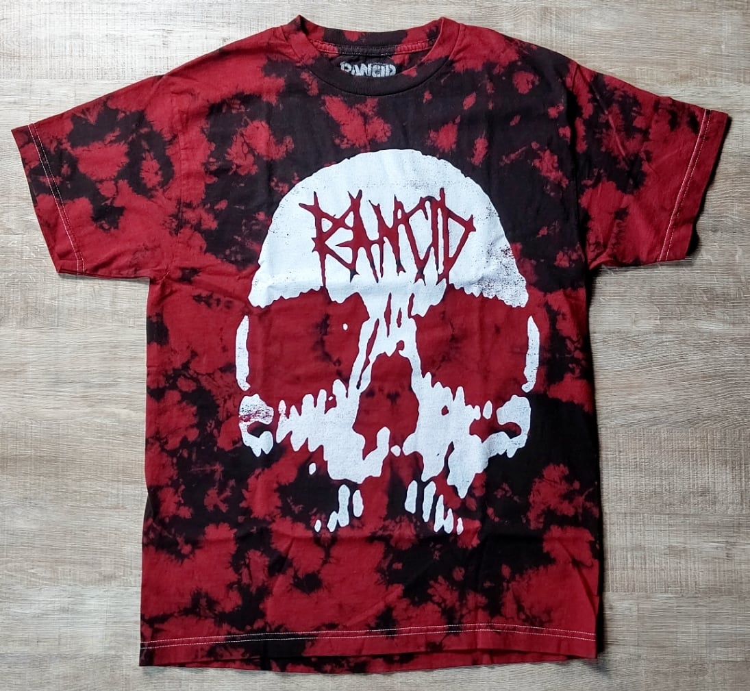 RANCID Distressed Skull T-Shirt (Blood Dye) | STORE in FUK CITY