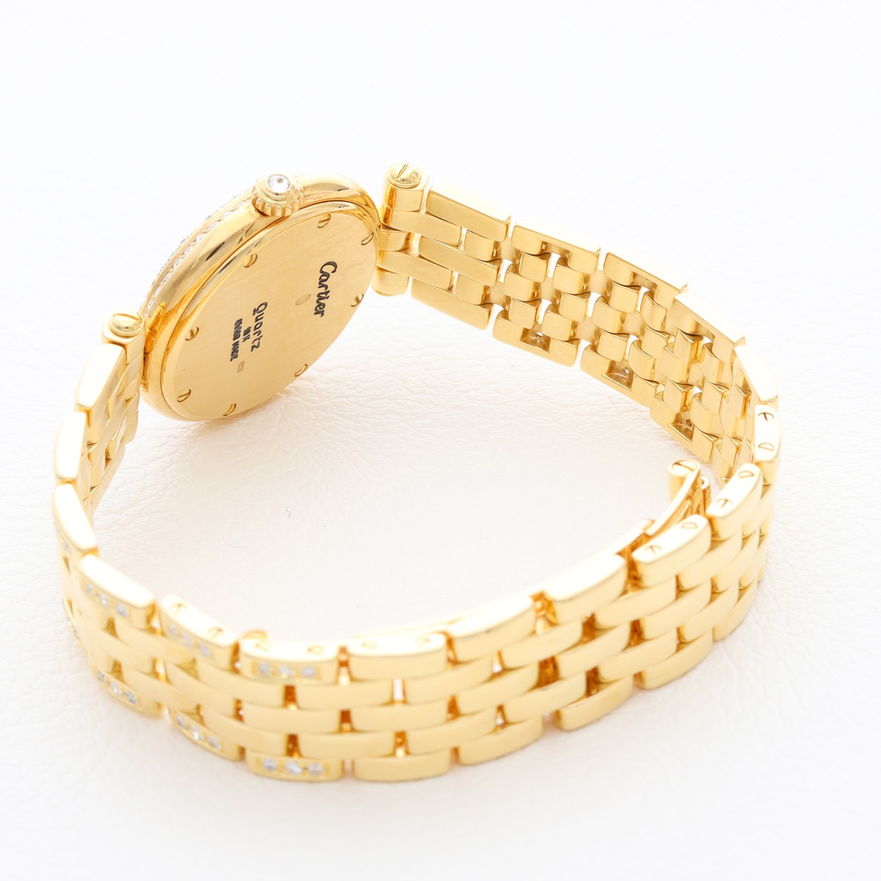 カルティエ パンテール ラウンド SM ケース×ブレスゴールド 純正ダイヤモンド