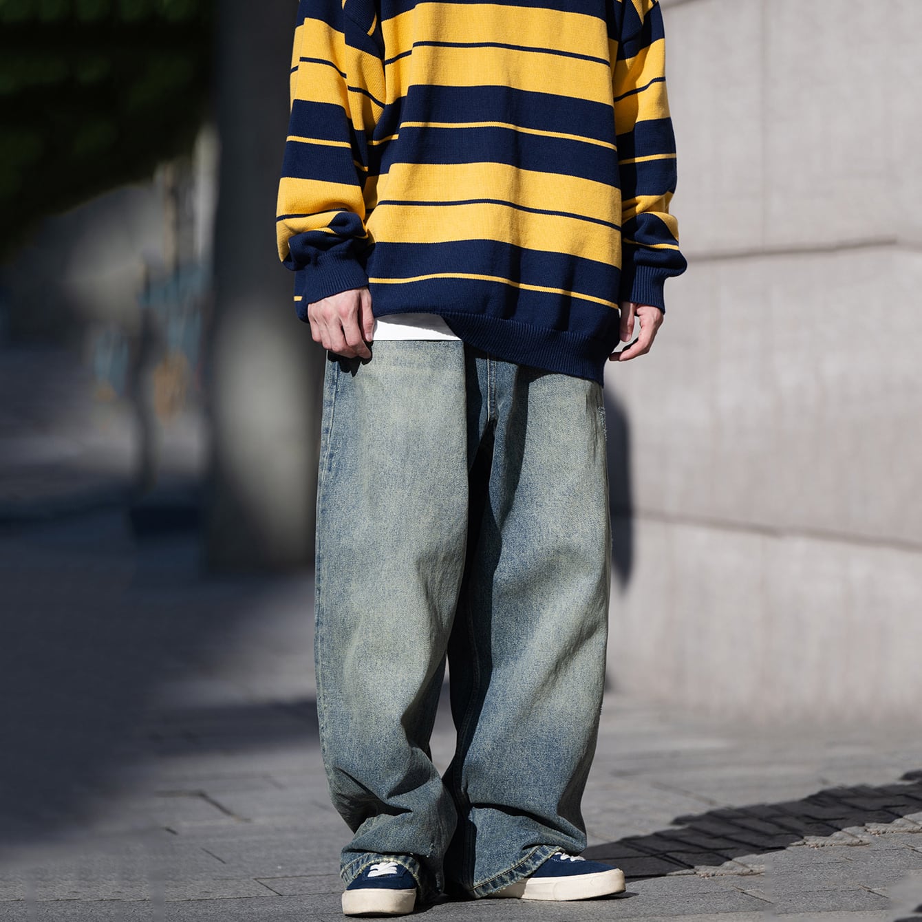 push push デニム Mサイズ b3758ee5e515d44da9c5a47c7edd0c