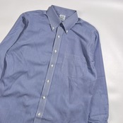 Brooks Brothers ブルックスブラザーズ  SLIM FIT ストライプ BD ボタンダウン 長袖 ワイシャツ ドレスシャツ 15 1/2-31 /ブルー系 メンズ  ノンアイロン