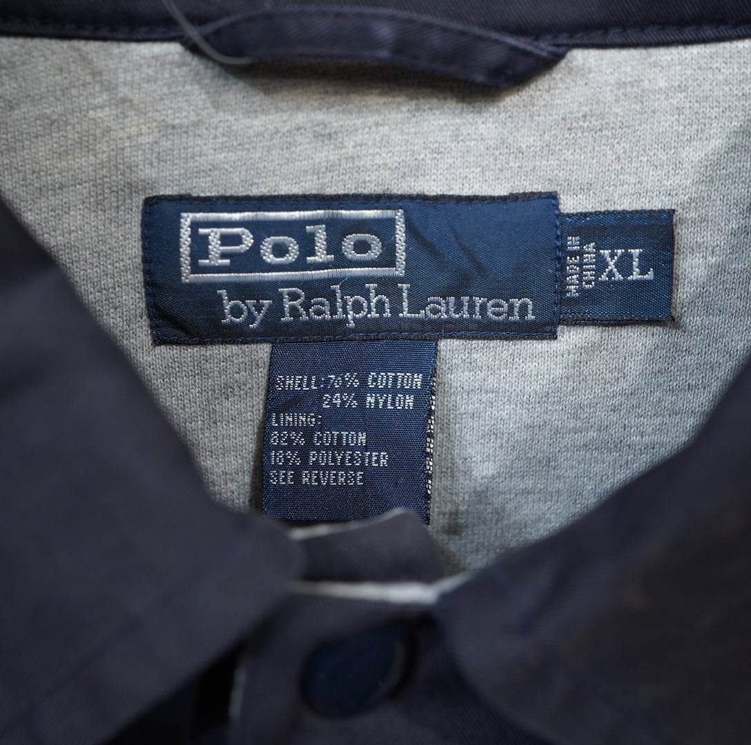 90s Polo Ralph Lauren コーチジャケット ネイビー XL/ラルフローレン