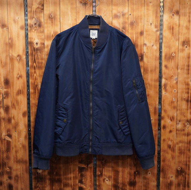 gap MA-1 ネイビー L/ギャップ フライトジャケット