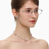 Starry crystal sphere necklace