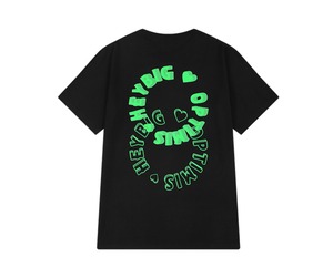 【韓国ファッション】半袖 バックプリント Tシャツ ユニセックス