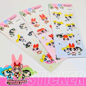 送料無料!【 The Powerpuff Girls / パワーパフガールズ 】STICKER(ステッカー) KOREA LIMITED 〚アメリカン雑貨 アメトイ〛