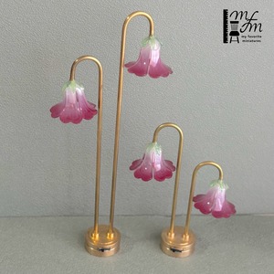 022-30339　ミニチュア照明＊1/12サイズ＊ダブルフフロアーランプ