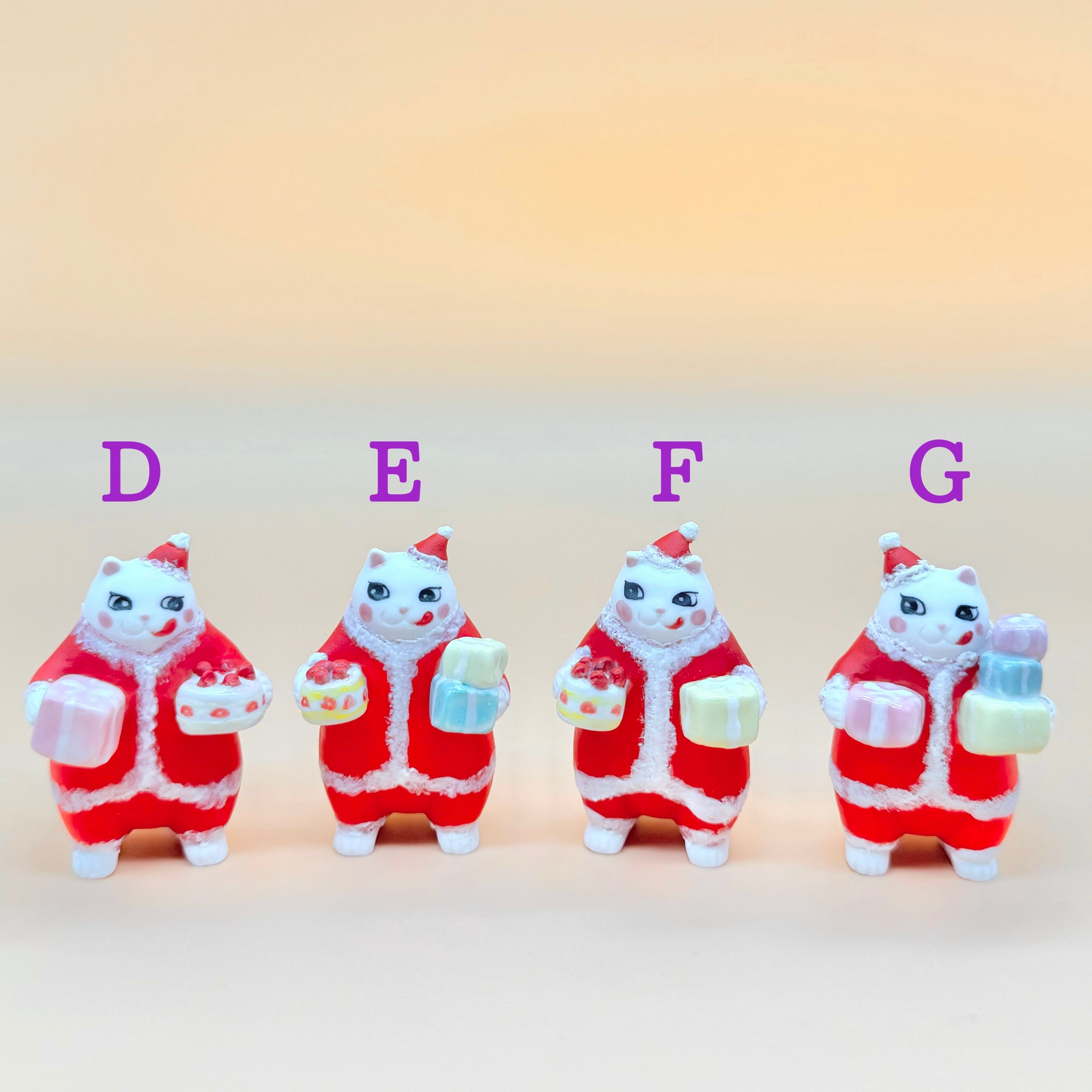 サンタクロースボス猫 DEFG