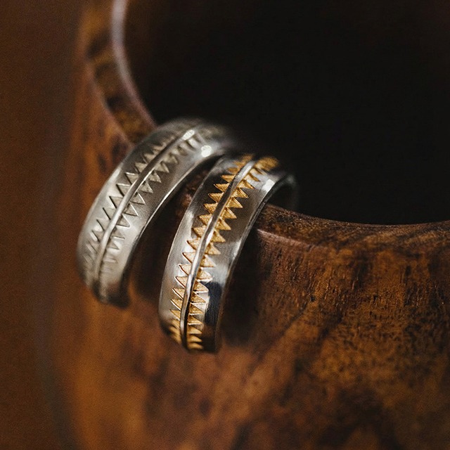 Native American design open ring 00562