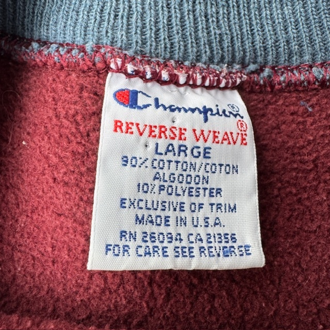 Champion Reverse Weave スウェット リブボーダー 90s 画像3