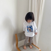 【取寄/韓国直送】Nightbebe 空飛ぶウサギTシャツ |秋服|韓国子供服 |26/AT