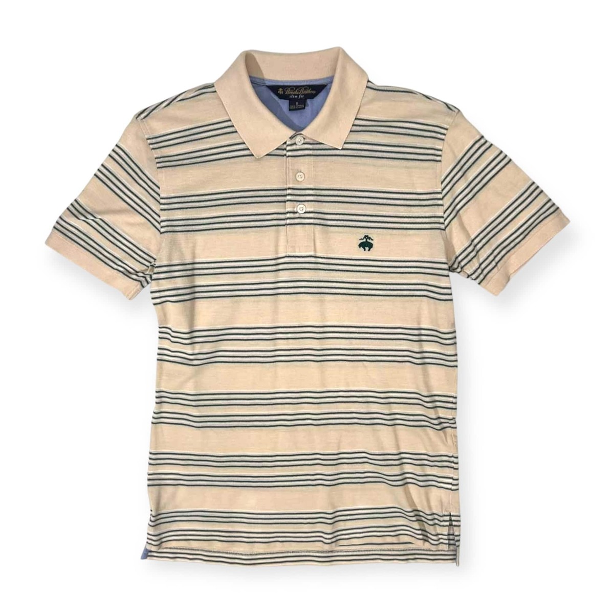 Brooks Brothers ブルックスブラザーズ slim fit ボーダー 鹿の子 半袖 