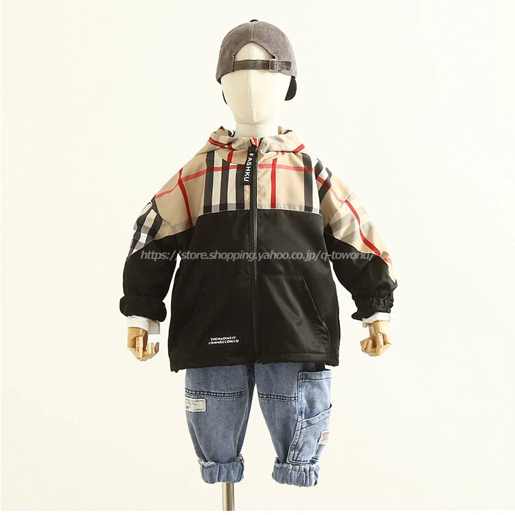 80 140 ジャケット ブルゾン コート ウィンドブレーカー 長袖 チャック柄 男の子 女の子 韓国版 韓国子供服 子供服 Q Toworld キュートワールド 子供服 メール便は何点でも送料の合計は280円