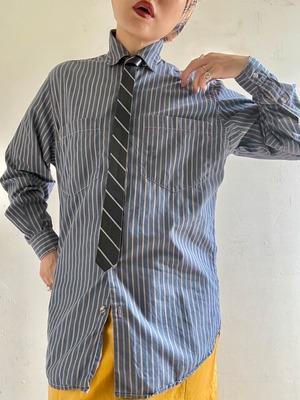 Vintage Leather Narrow Tie