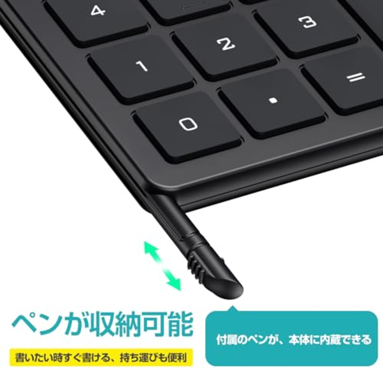 NEWYES 電卓付き電子メモパッド ソーラー充電可 折りたたみ式 ワンタッチ消去 多機能 計算機 デジタルペーパー 電卓 12桁 使いやすい 小型 ６インチ コンパクト デジタル メモ帳 職場 家庭 仕事用 黒
