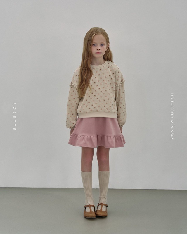 【取寄】rosette｜ria frill skirt｜リアフリルスカート｜XS-XL｜kids｜26 autumn