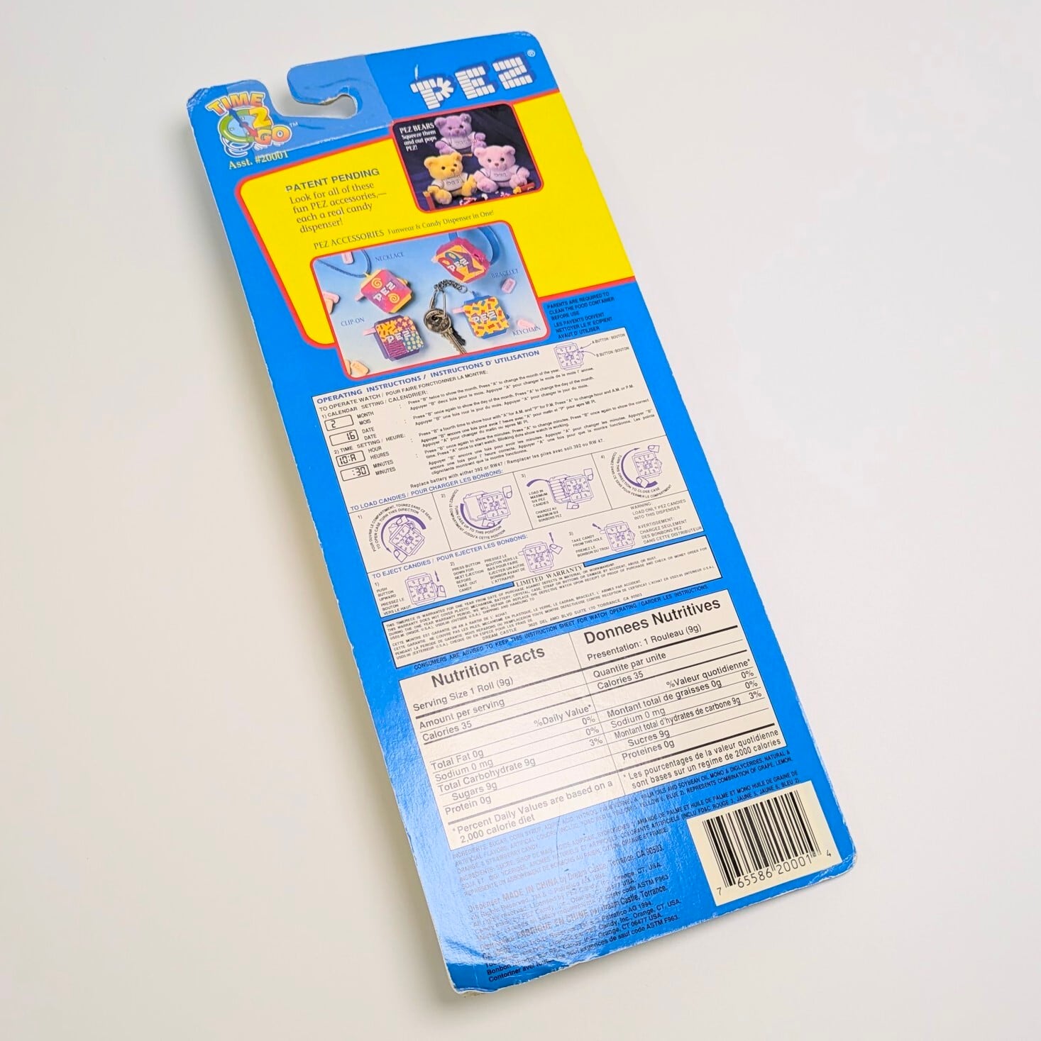 ☆ VINTAGE1994 ☆【 PEZ / ペッツ 】 『 WATCH & CANDY DISPENSER 』PEZ / ペッツ 〚アメリカン雑貨 アメトイ〛