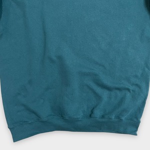 【Lee】90s USA製 無地 プレーン グリーン スウェットトレーナー プルオーバー X-LARGE リー US古着