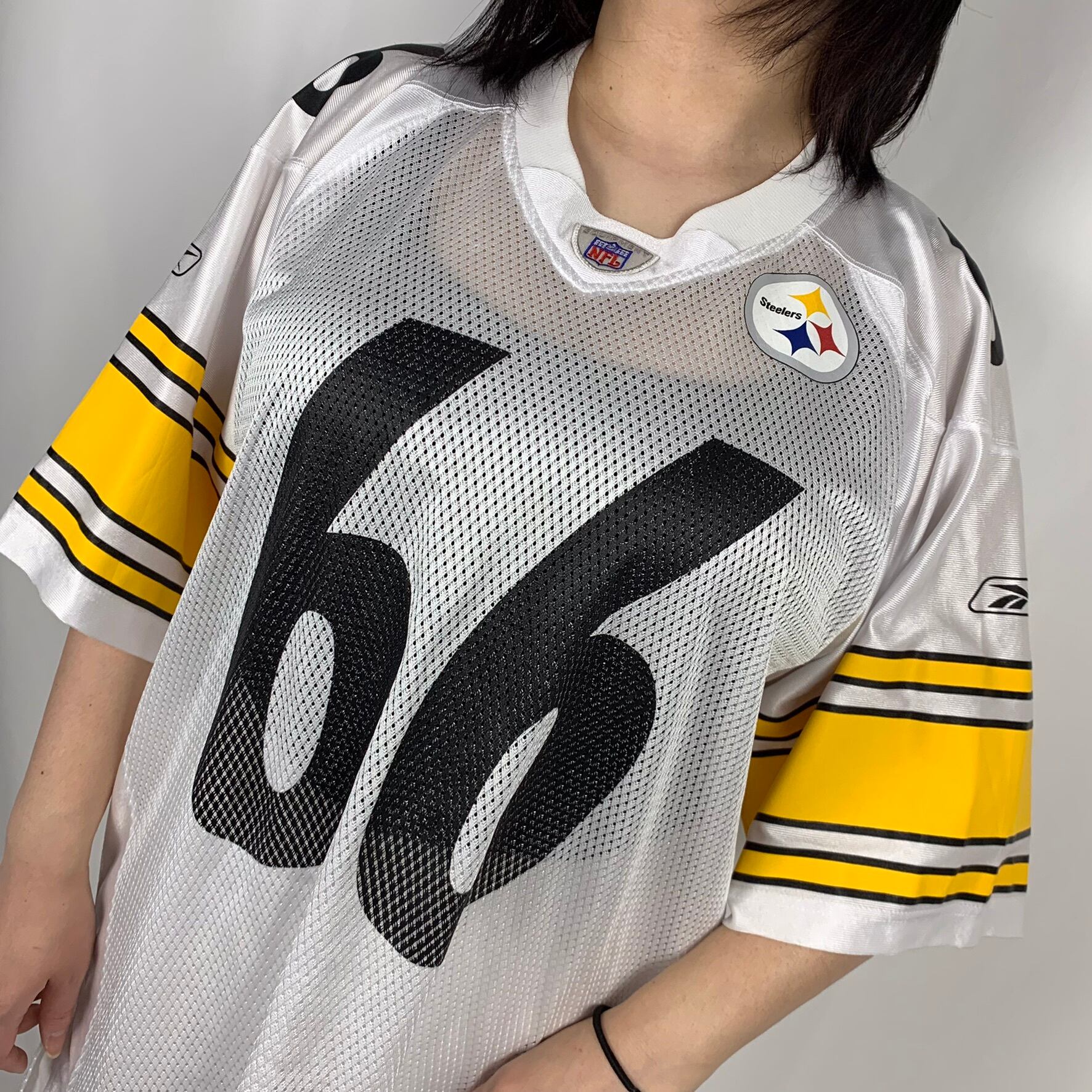 リーボック】NFL ナンバリング アメフト ゲームシャツ スティーラーズ 白 | 古着Monster.com リーボック】NFL ナンバリング アメフト ゲームシャツ スティーラーズ 白 | 古着Monster.com