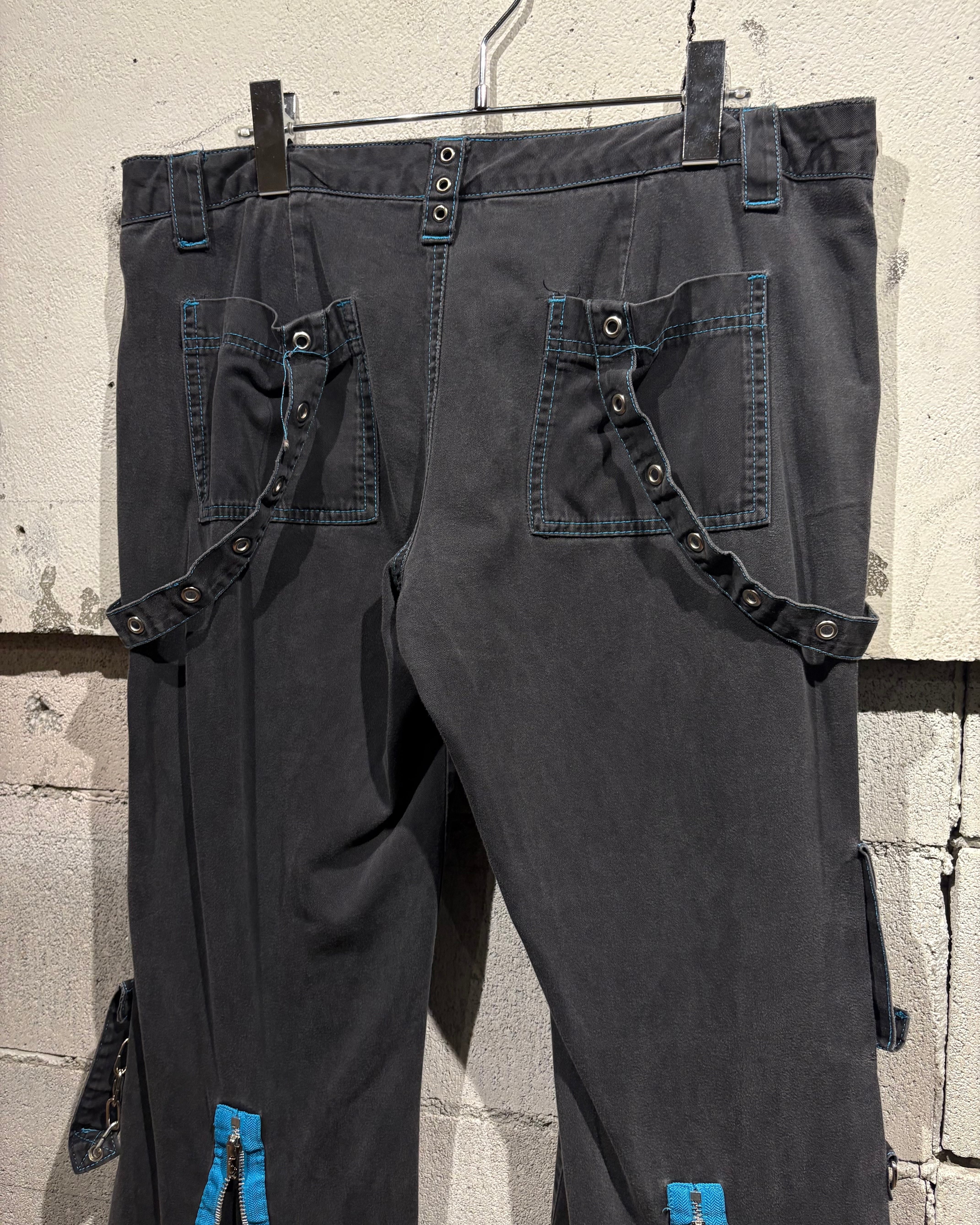 Caka otto】“TRIPP NYC” Zip Gimmick Vintage Flared Pants | Caka