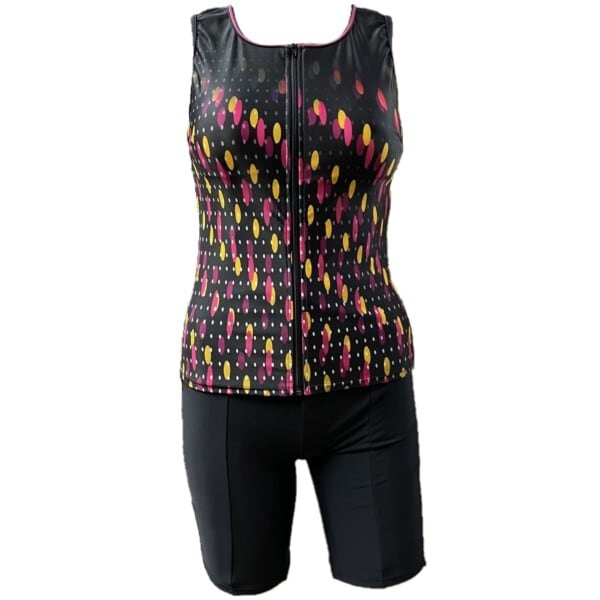 WT-527225 npフィットネス水着 U首セパレート 上下セット 総裏地 女性用 サイズ/9号〜15号