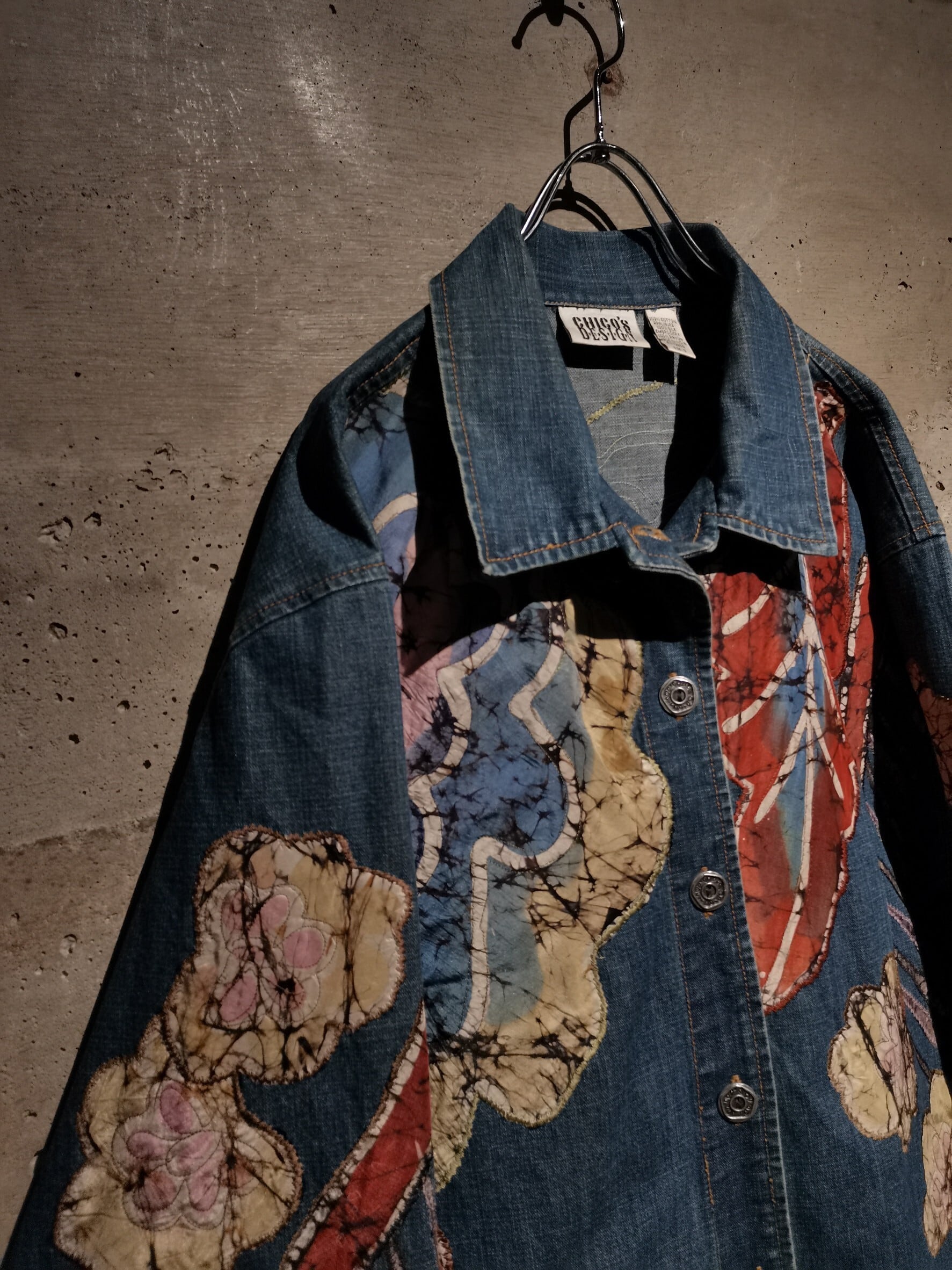 Caka】Artistic Patch Design Vintage Denim Shirts Jacket | Caka 