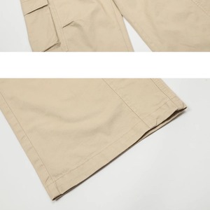 ルーズストレートユニセックスサイドポケットパンツ　0889