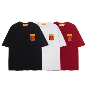 GCHCANIMEコットン素材フライドポテト刺繍入り半袖Ｔシャツ