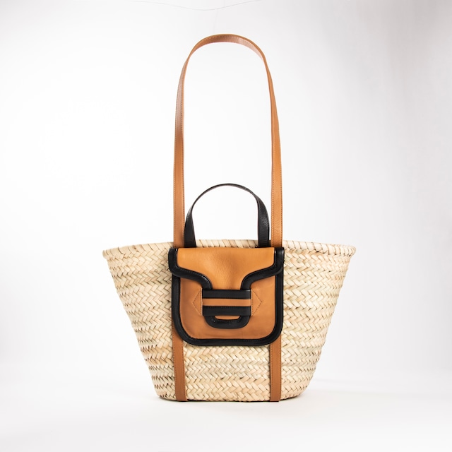 PIERRE HARDY　ALPHA BASKET　CAMEL BLACK