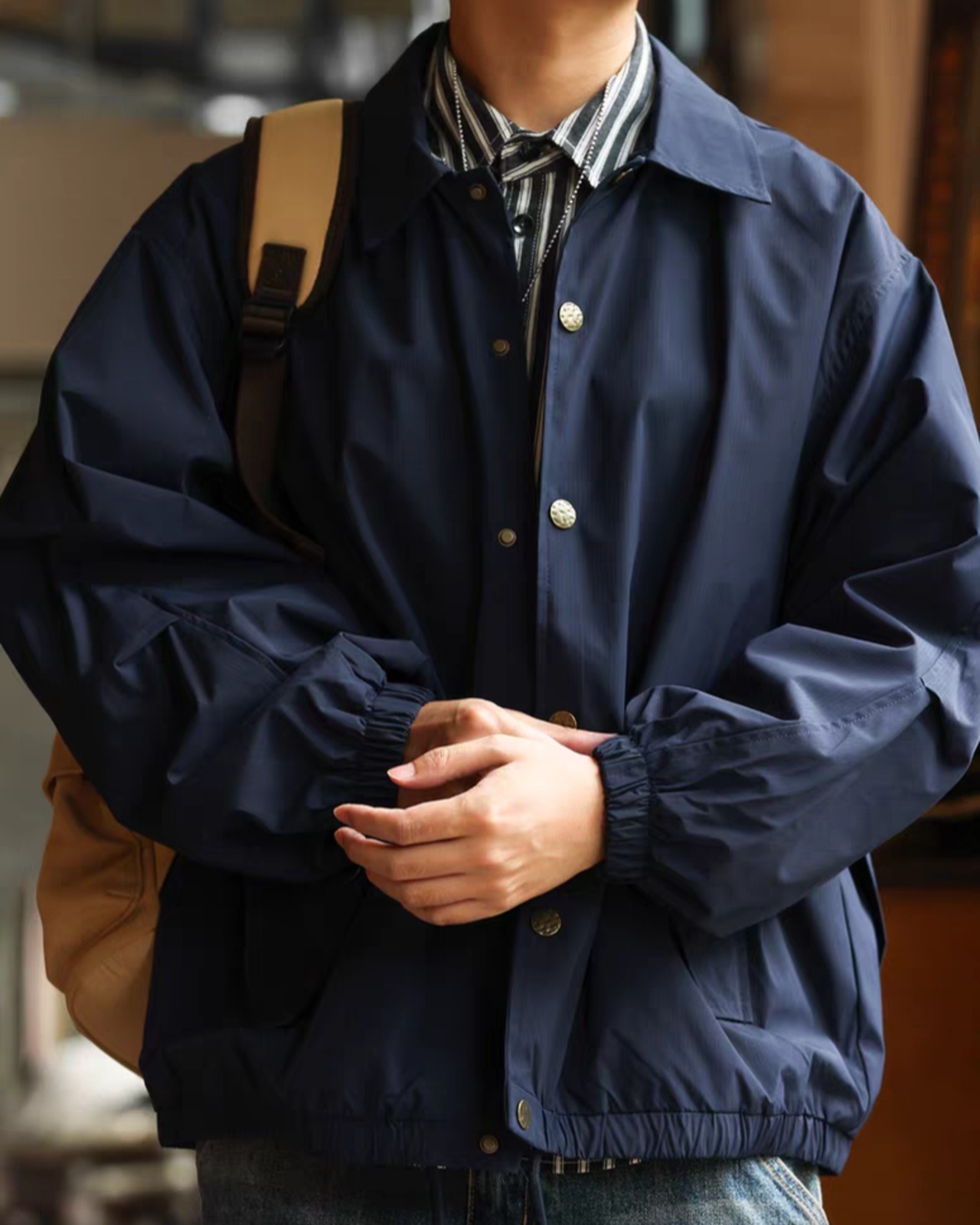 Retro Lapel Coach Jacket  K0346