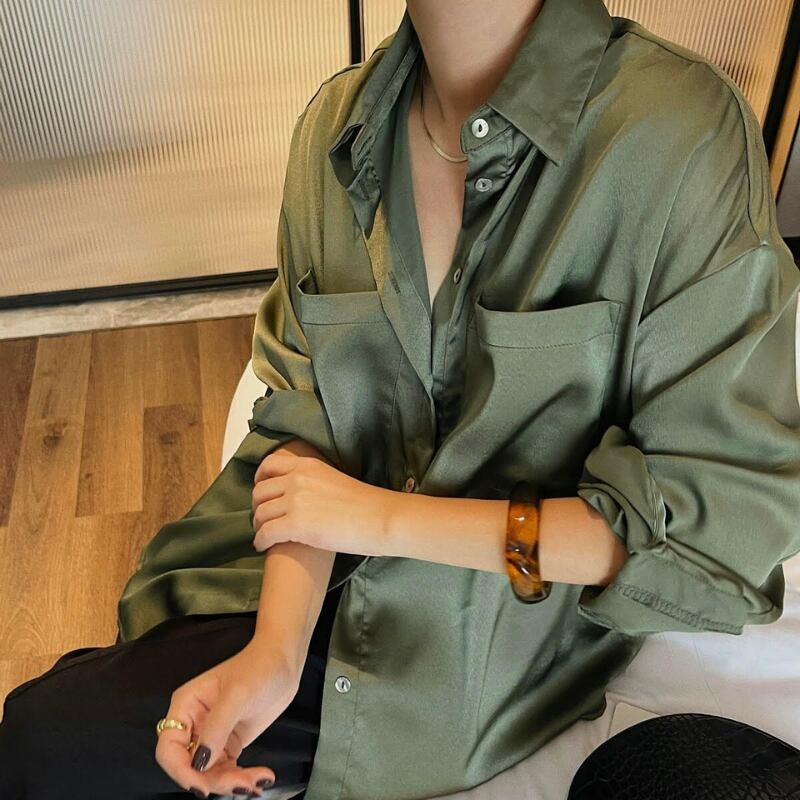 ベーシックオーバーカラーシャツ R01224