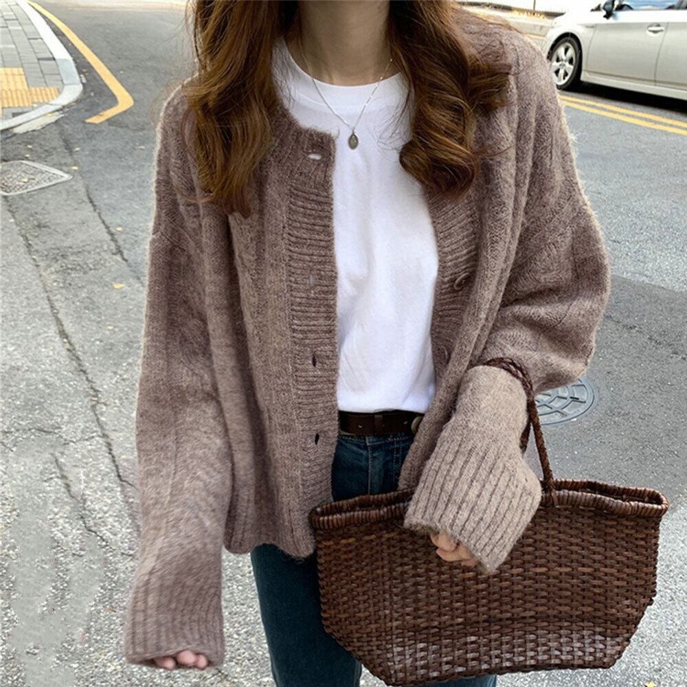 ニット カーディガン レディース 春秋冬 アウター きれいめ おしゃれ 大人 かわいい 羽織り カジュアル 大人可愛い 大人女子