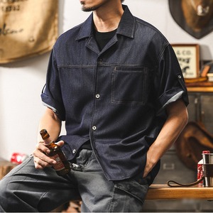 ヴィンテージデニム半袖シャツ 225580