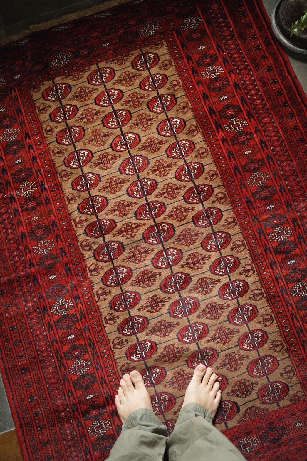 1280-Vintage Turkmen rug