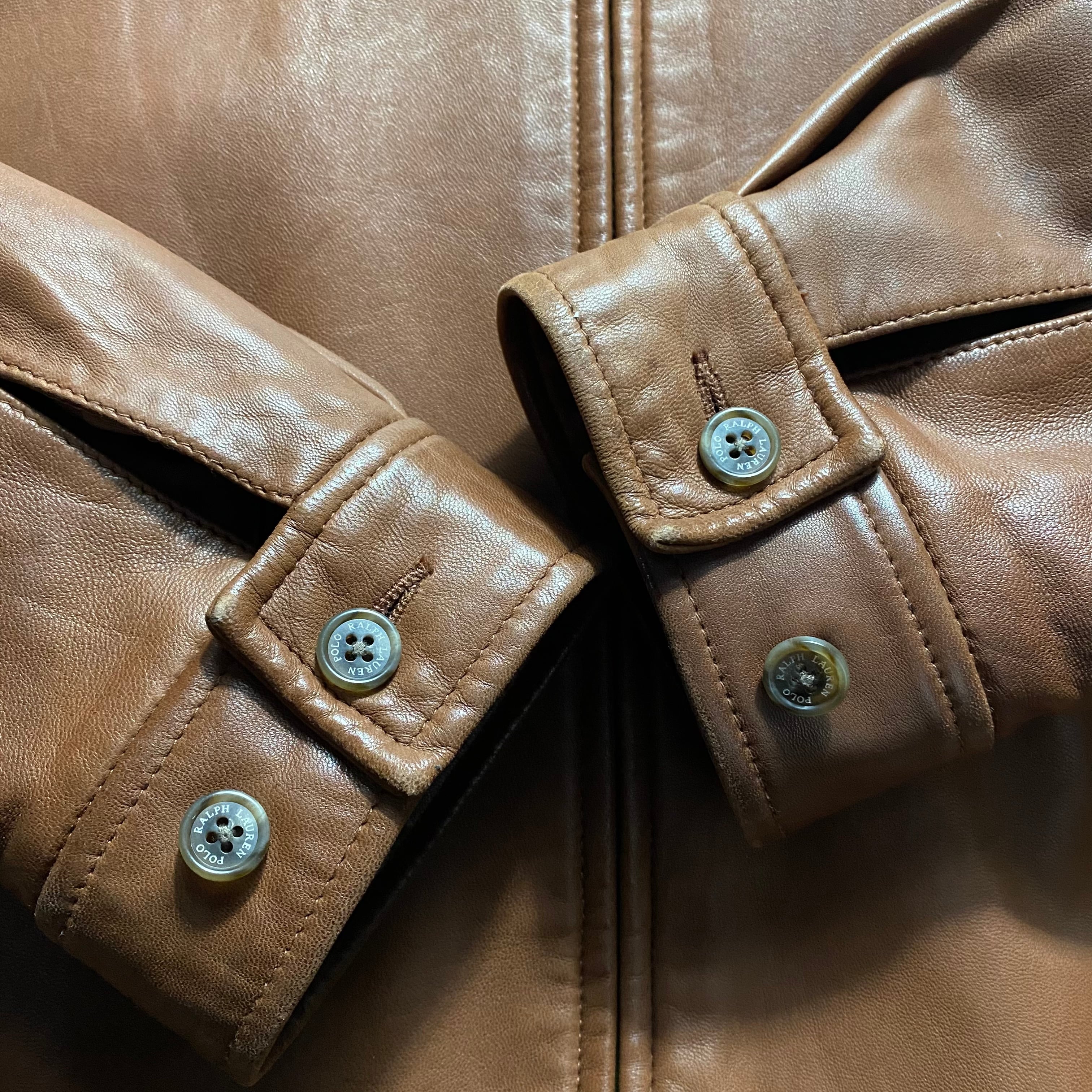 vintage POLO by RALPH LAUREN leather drizzler jacket | NOIR ONLINE