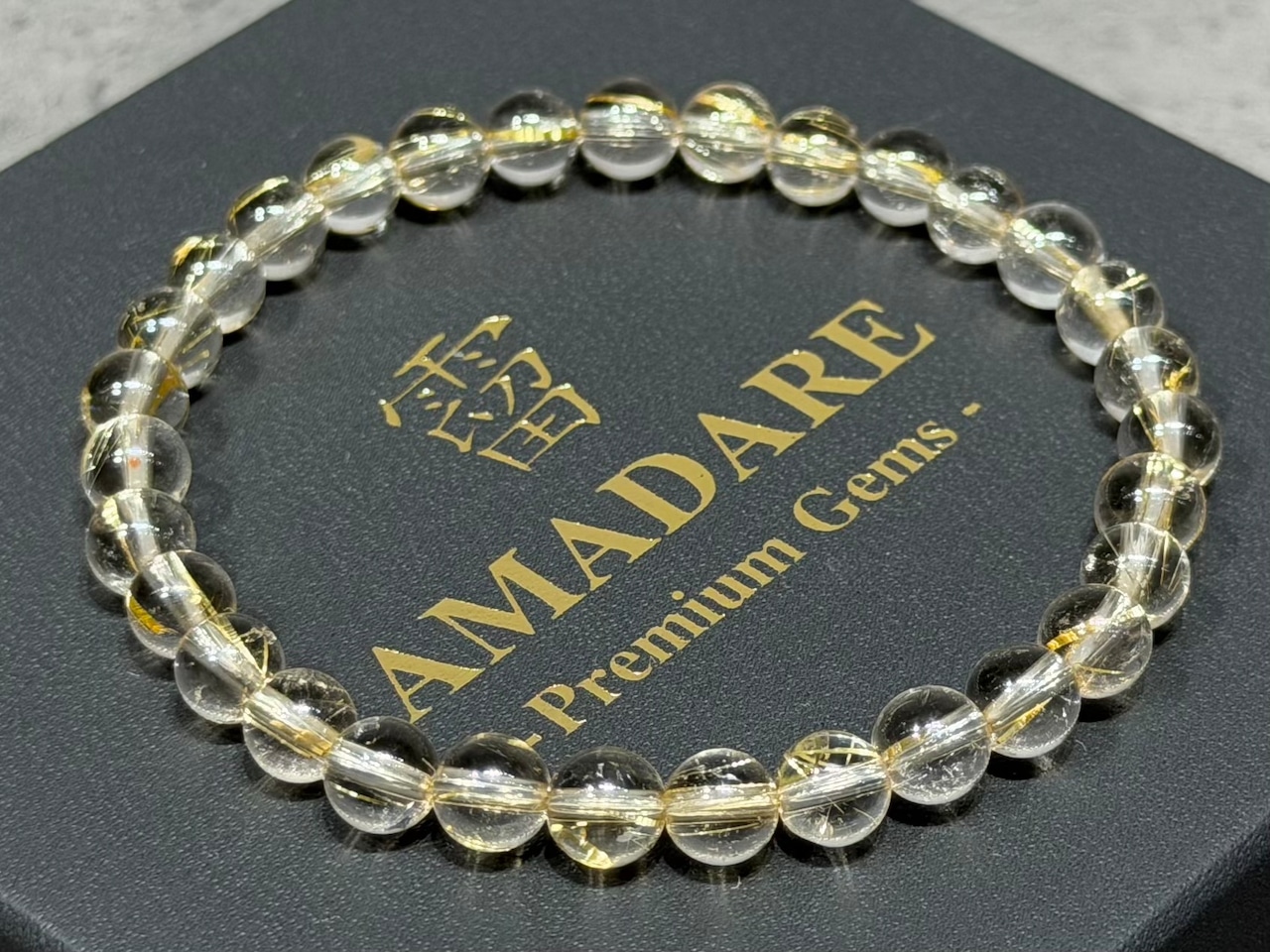 No.2369-2 ゴールドルチルクォーツブレスレット