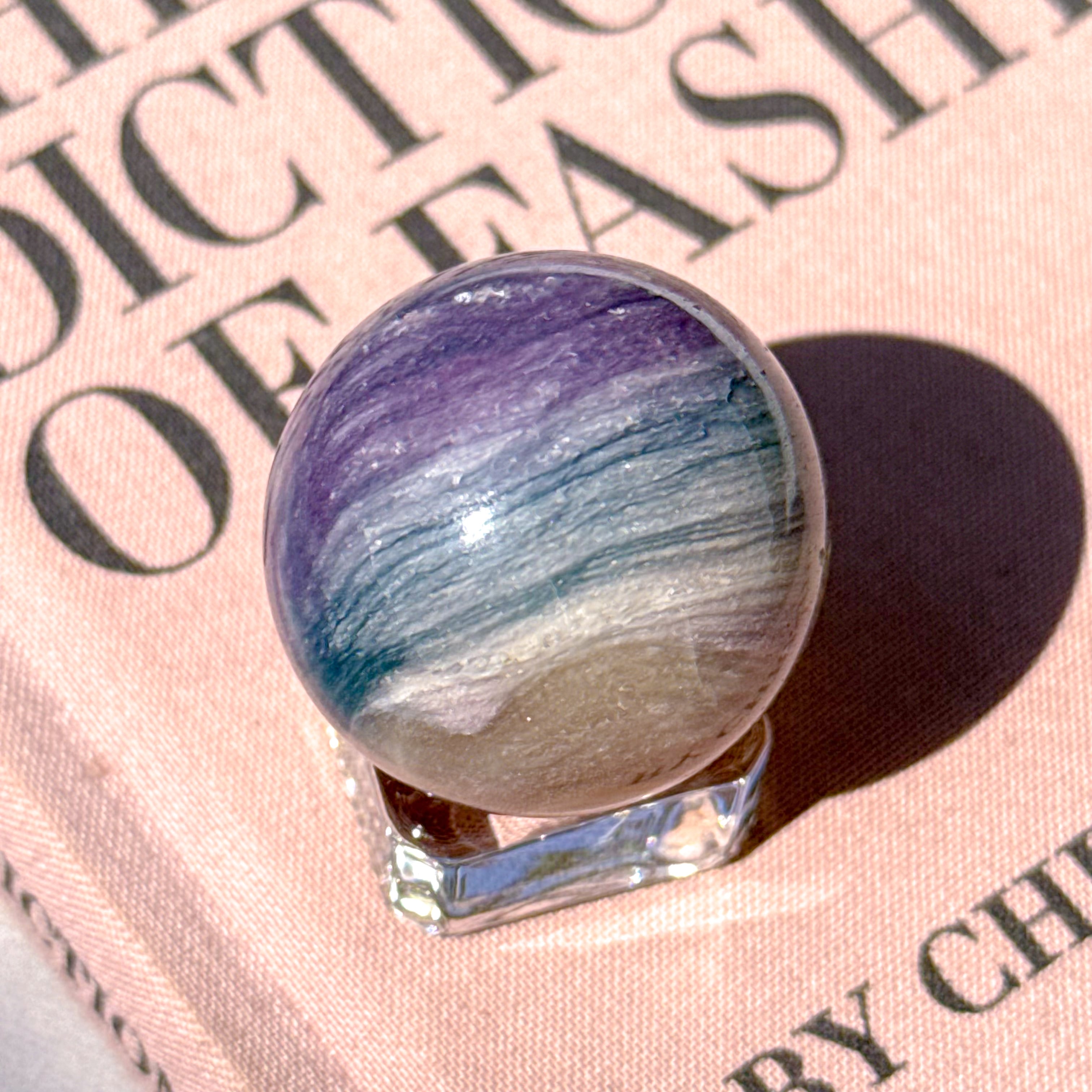 Green Flower Agate Sphere ✧ グリーンフラワーアゲート (桜瑪瑙