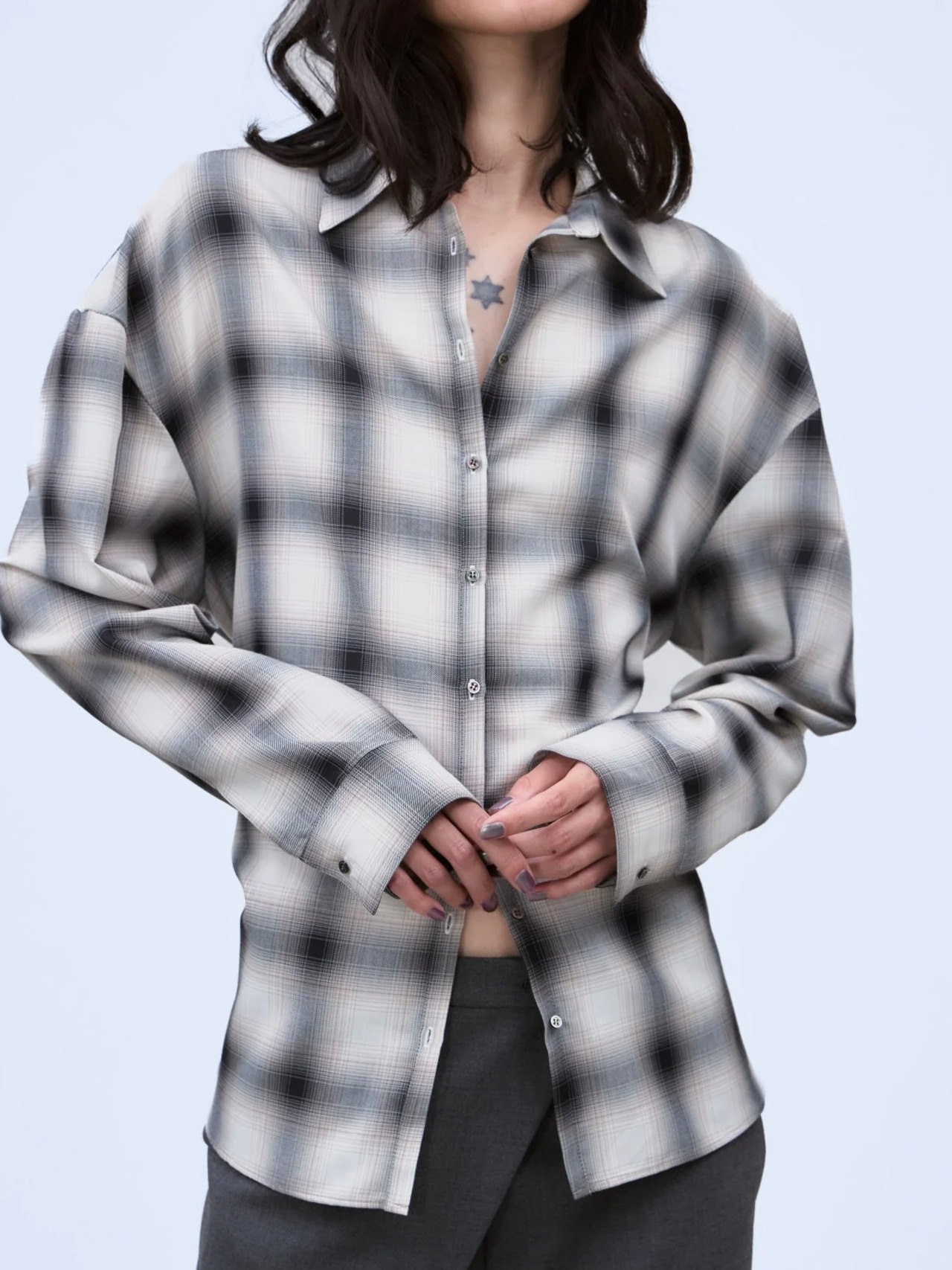 【26AW】THINGS THAT MATTER シングスザットマター / トップス / MULTIWAY SLEEVE CHECK SHIRT 0586TM1647P - 5