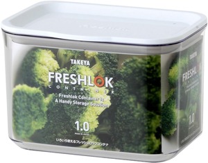【新着特価】タケヤ化学工業 TAKEYA フレッシュロック コンテナ M 1000ml FRESH LOK ホワイト スタッキング 積み重ねOK