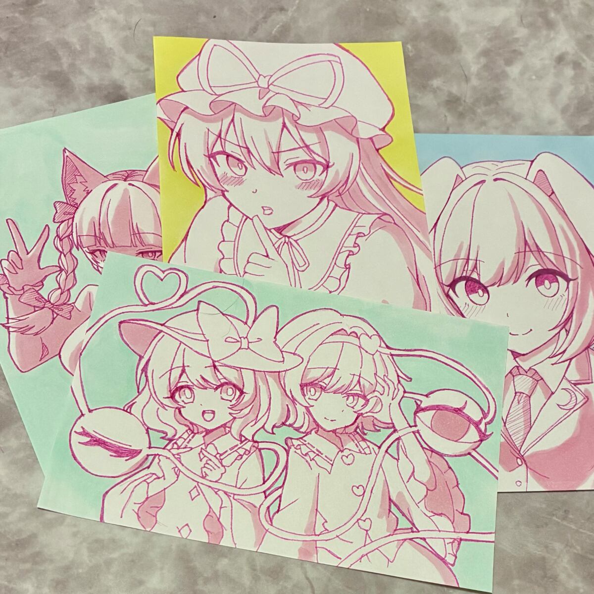 常設品】東方Project アナログ原画【ランダム】 | 遊城びすけ