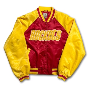 Houston Rockets Rhinestone Stadium Jacket. HARDWOOD CLASSICS