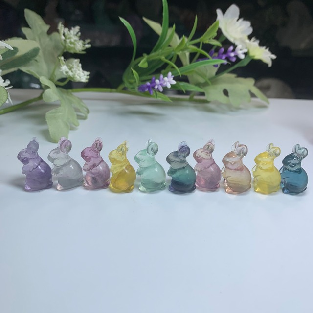 6.フローライトうさぎさん大家族セット