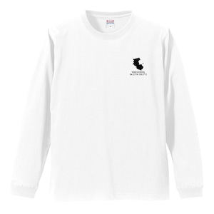 《和歌山》 緯度経度ミニマルロングスリーブTシャツ|地図×地名×ワンポイントデザイン