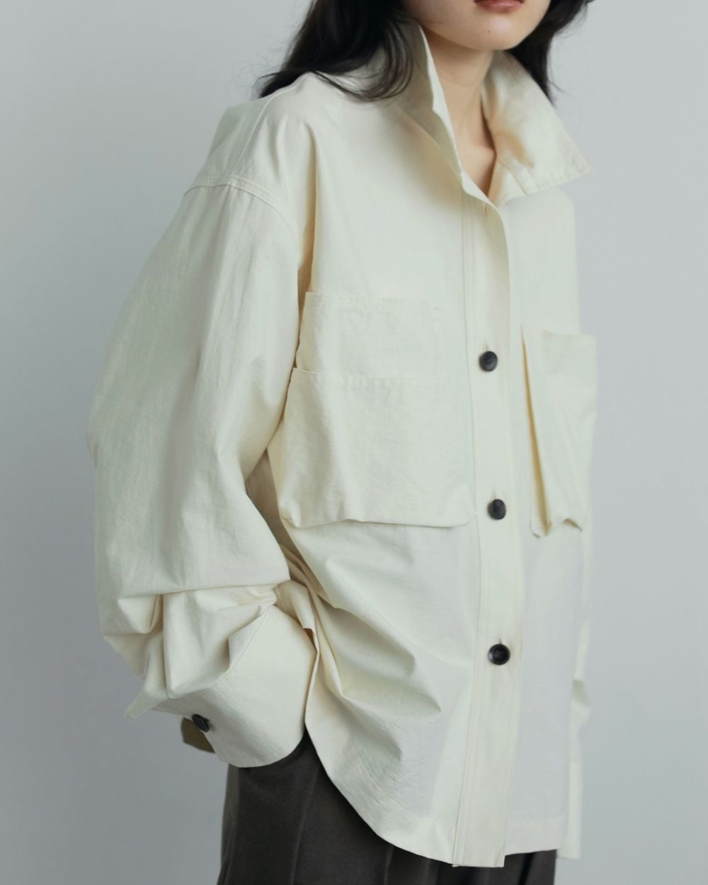 anuke Pocket Standcollar Shirts 新品 anuke 】Pocket Standcollar Shirts | valance 福井｜レディース