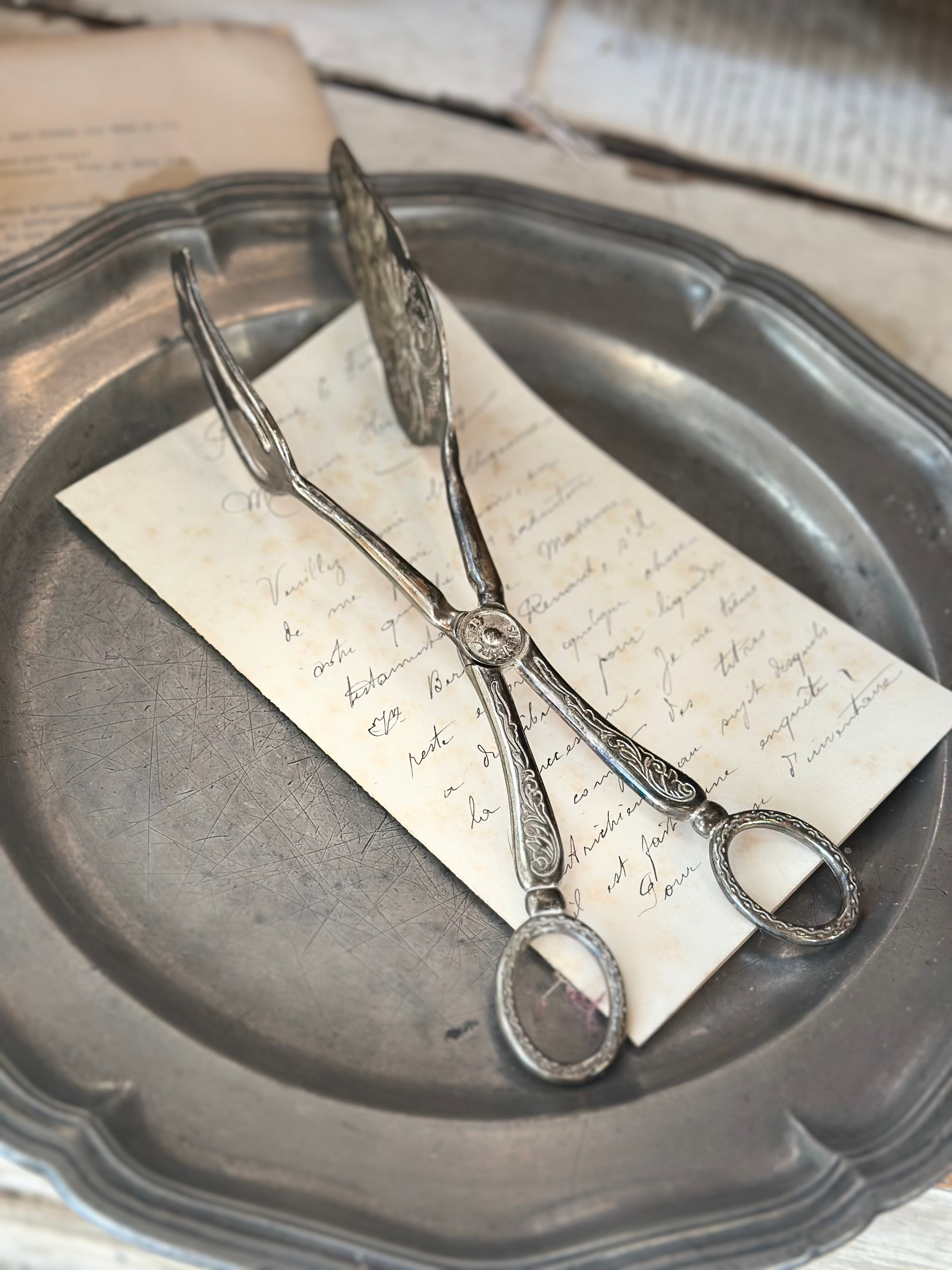 ハサミ型ペストリートング（ケーキトング） | Brocante de La Cocotte