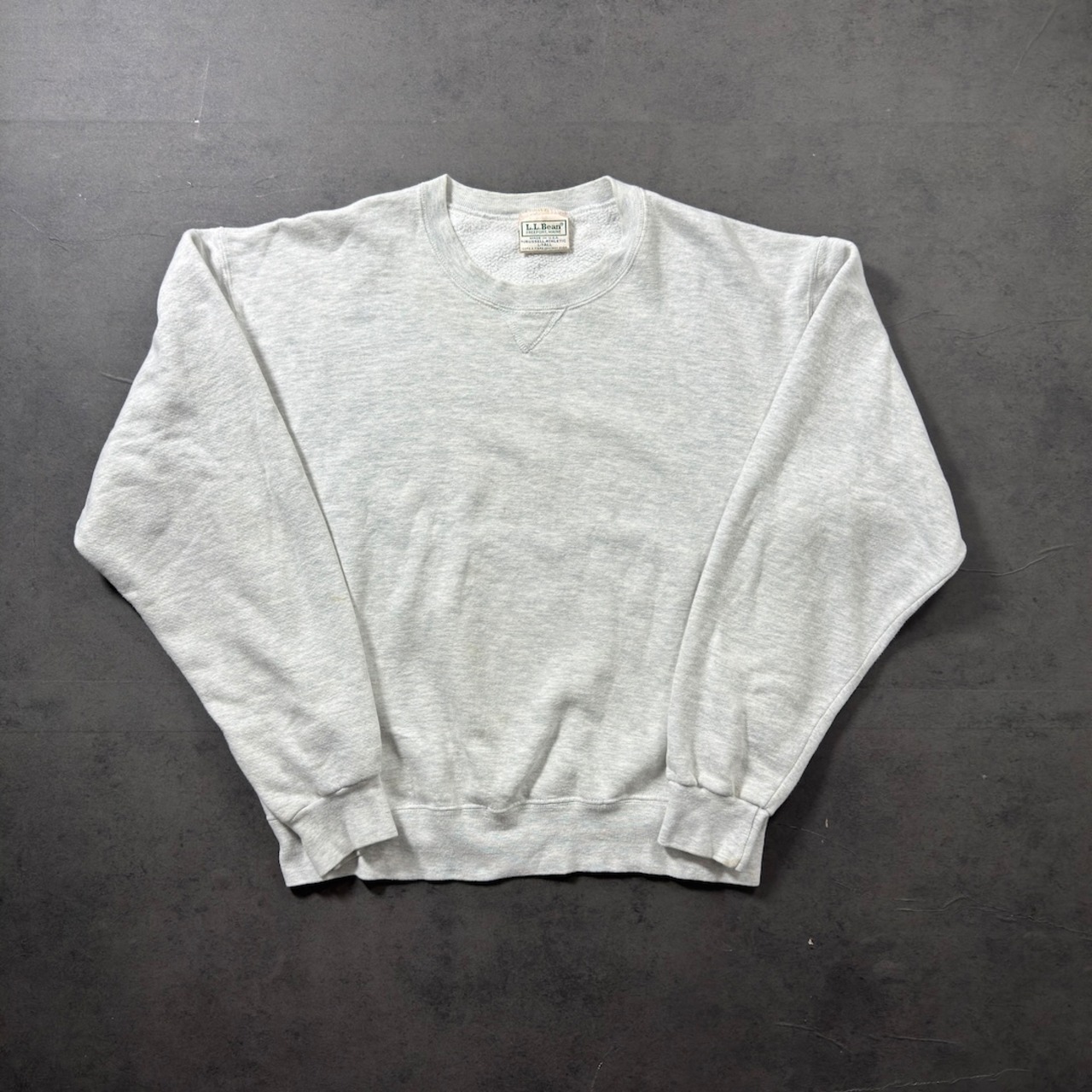 L.L.Bean × Russell 80s〜 sweatshirt solid gray L 古着 - 9