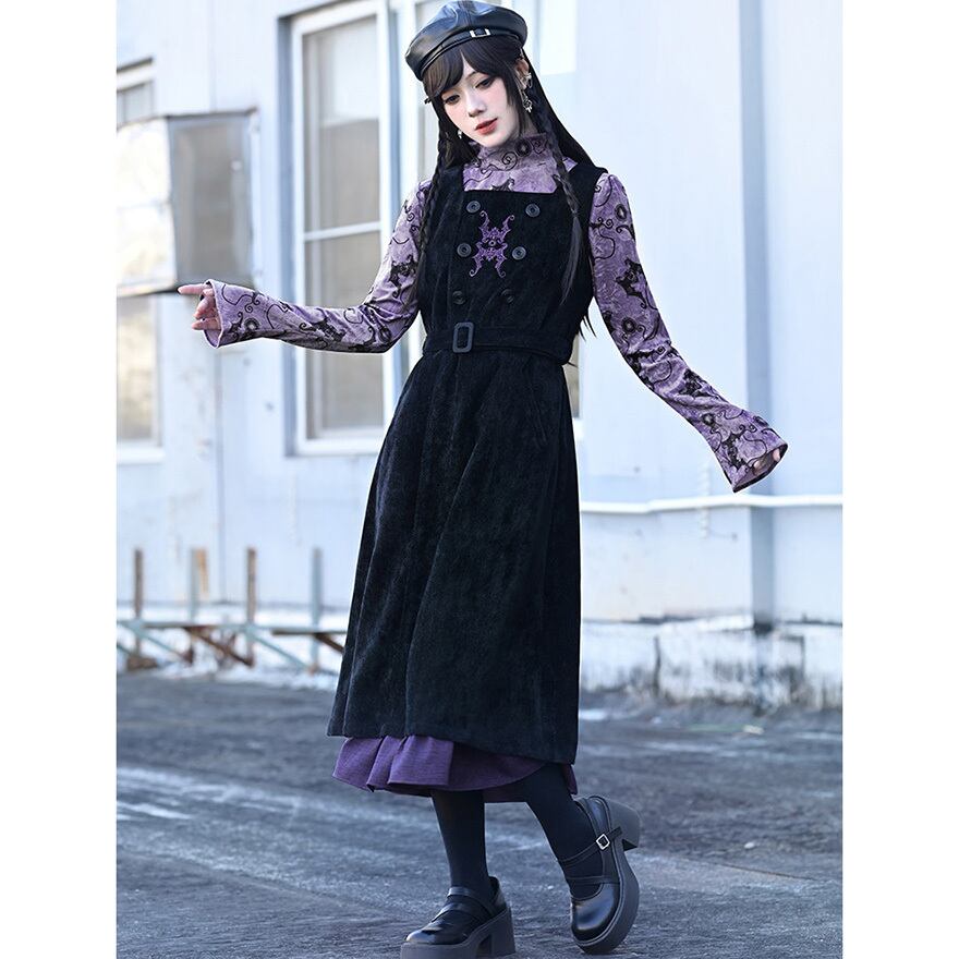 ヒステリックス　チャイナ服　コウモリ柄　半袖カットソー　y2k F b384c31bdbf3e6cae670c1dcc38447
