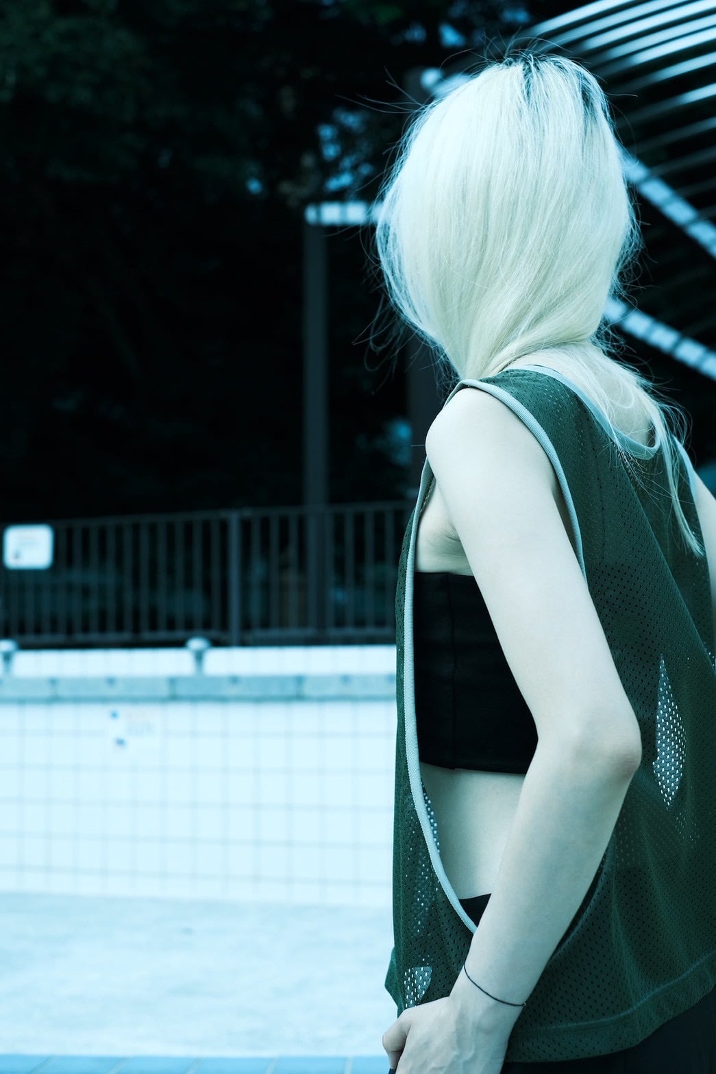 LILLY DEL SALONE × MOON TREE  PLANET [MESH SHORT TANK]