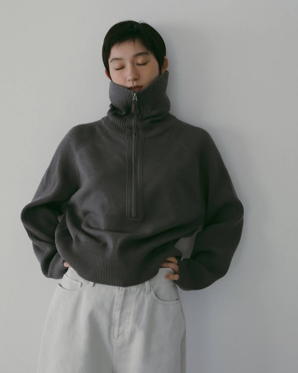 anuke 】Zip Rib Knit | valance 福井｜レディース セレクトショップ
