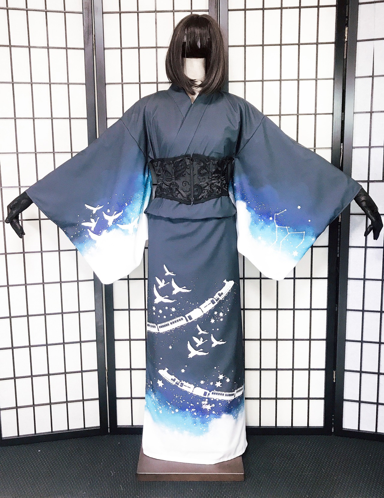 [komagire×Spider Lilyコラボ]銀河鉄道の夜浴衣(今年の受注は終了しました)